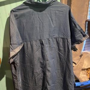 Old navy short sleeve denim shirt blouse